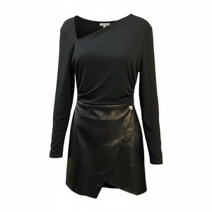 Chic Black Asymmetrical Dress NWT